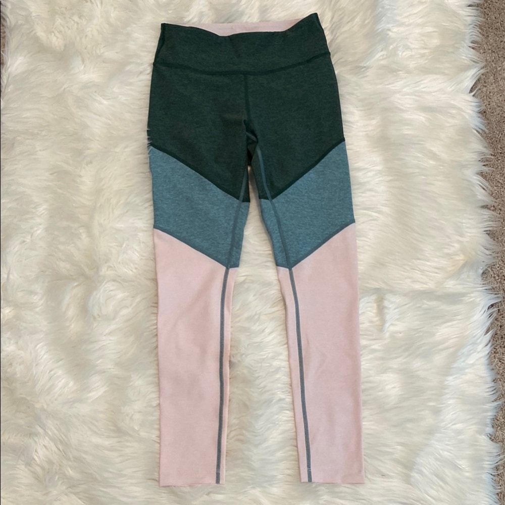Outdoor Voices Green and Blue Leggings